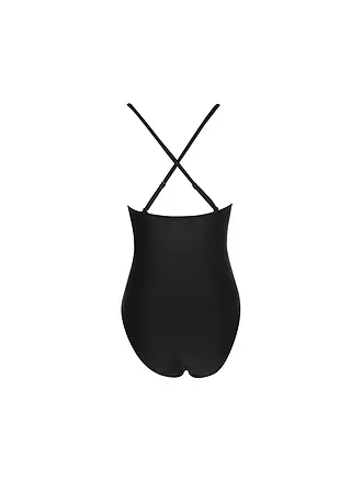 DARLING HARBOUR | Maillot de bain femme drapé | schwarz